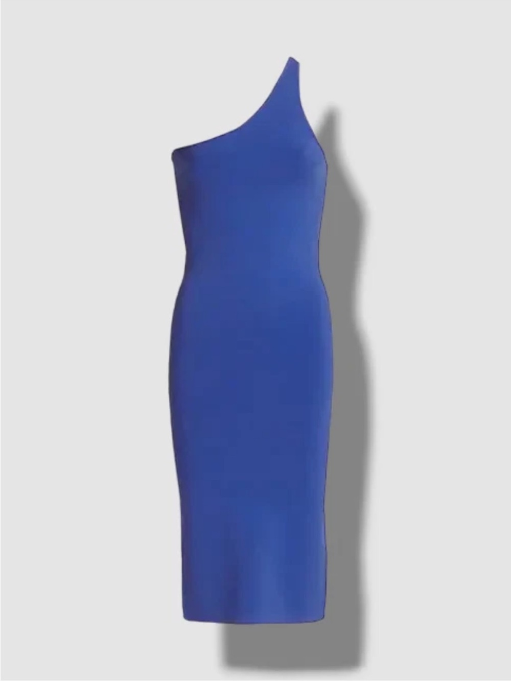 A.L.C. Colby One-Shoulder Knit Midi Sheath Dress Blue Large in EUC